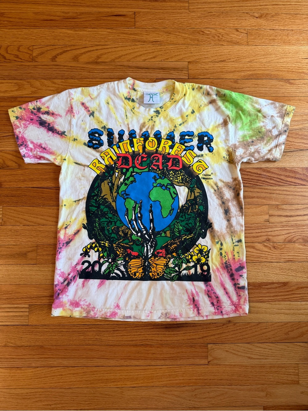 Online Ceramics 2019 Dead & Co Summer Tour Shirt Size L Rainforest Dead Tie-Dye